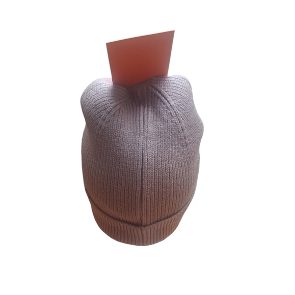 NWT Knit Beanie Tan Unisex One Size Poly Blend Soft Warm Stocking Stuffer - Picture 4 of 9